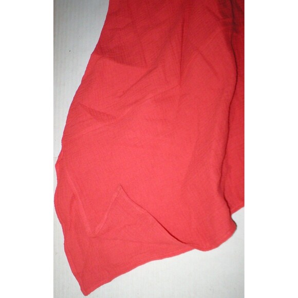 New Natori Sleeveless Maxi Night Gown Dress Embroidered Womens XS Red Orange - Picture 5 of 10